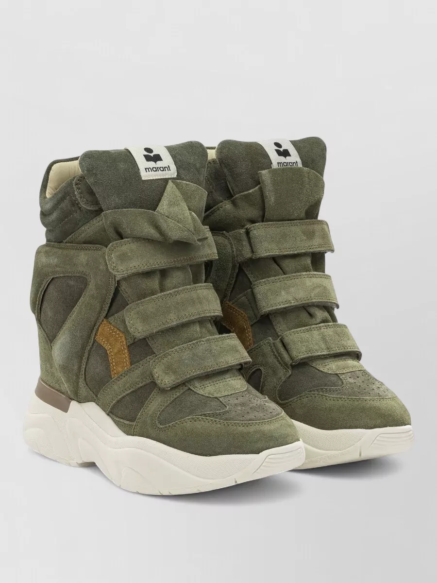 Isabel Marant Leather High-Top Sneakers