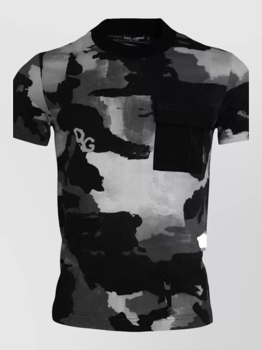 Dolce&Gabbana Camouflage cotton crewneck t-shirt