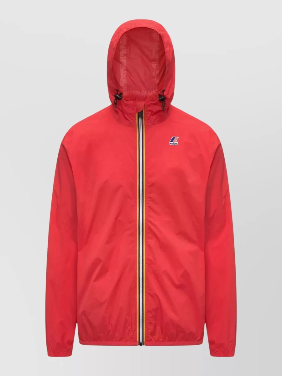 K-way hooded windbreaker jacket