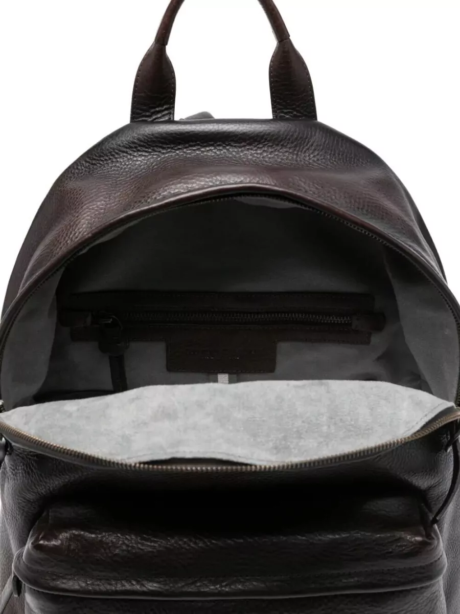 Officine Creative Oc Pack 001 Leather Backpack Adjustable Straps