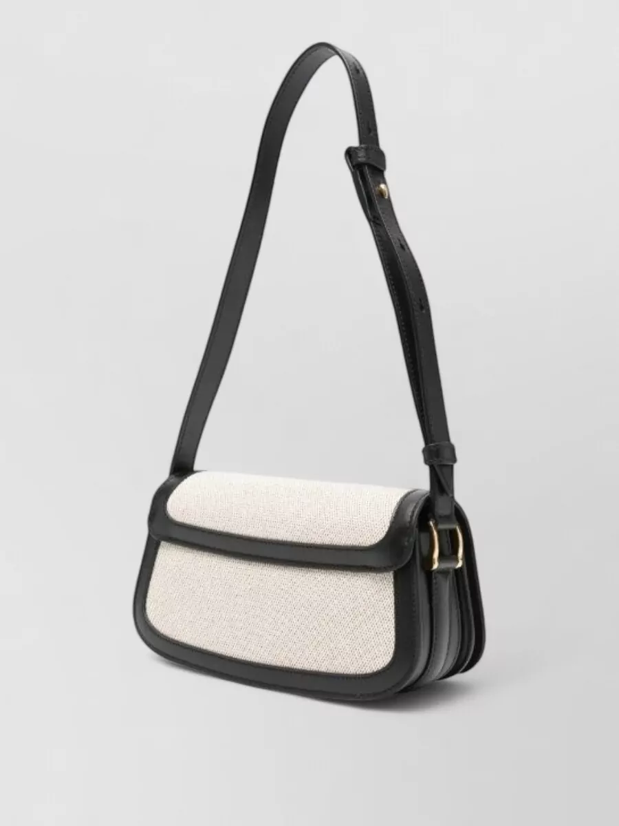 Ami Paris Canvas Shoulder Bag