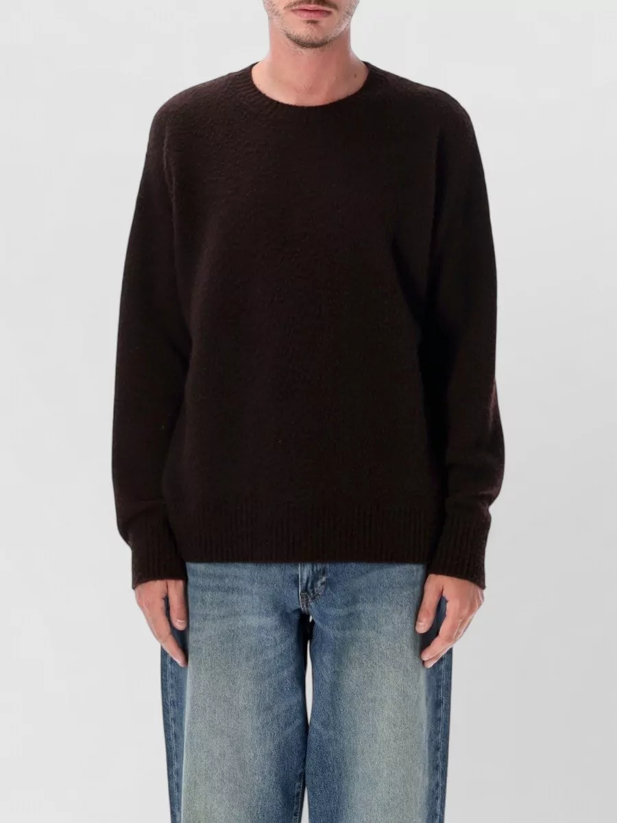 Roberto Collina textured wool crew neck jumper