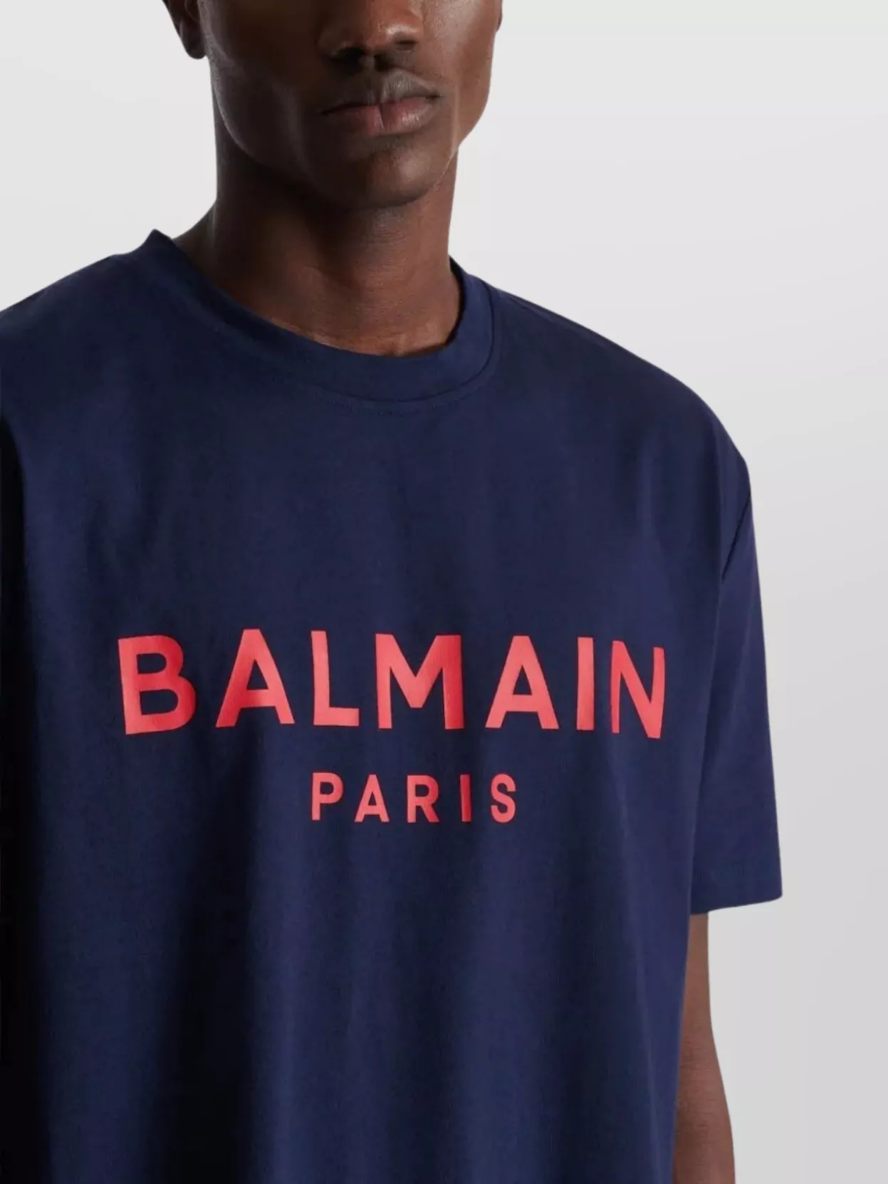Balmain Paris Print T-Shirt Short Sleeves