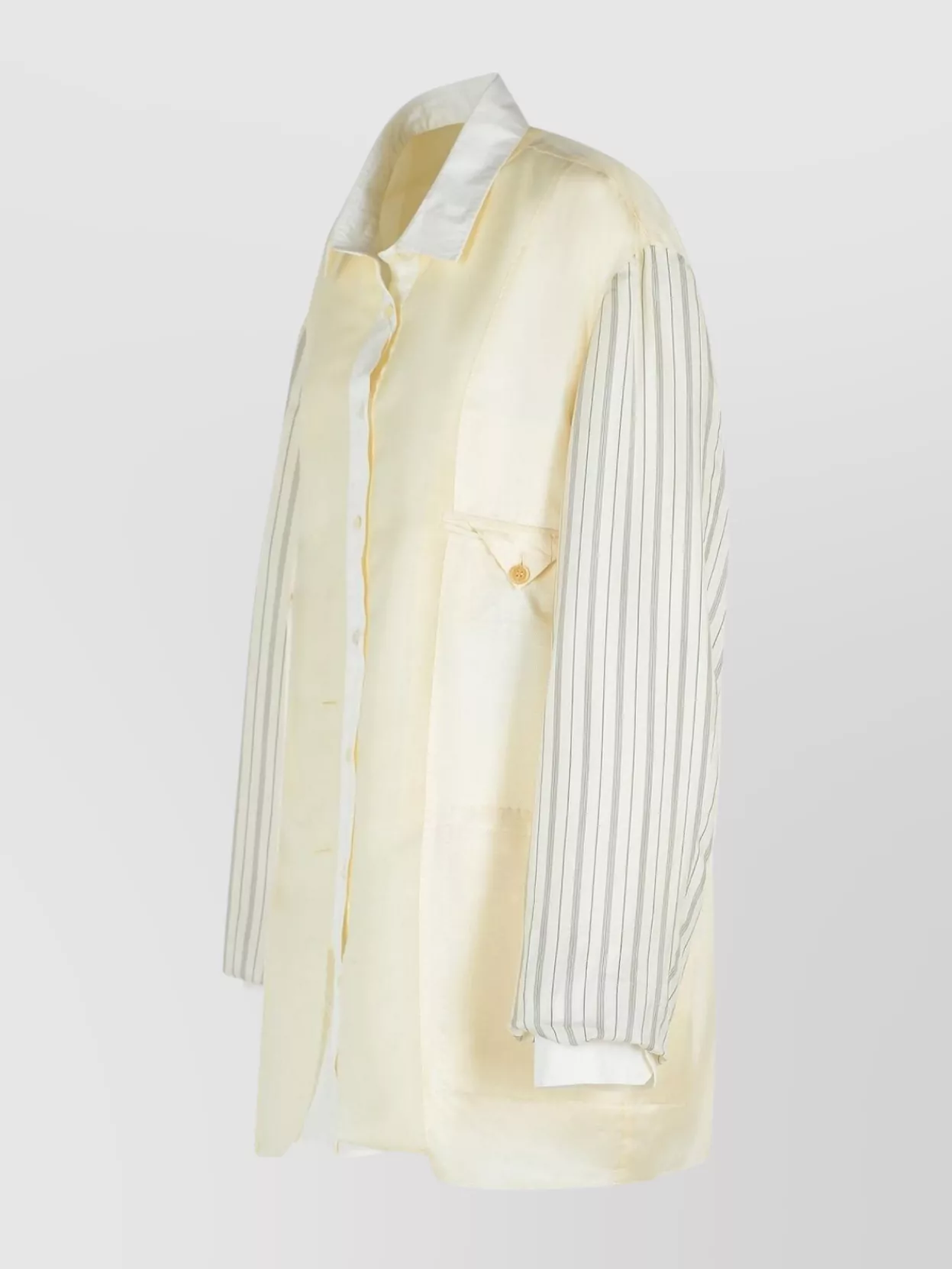 Maison Margiela Striped Sleeve Jacket Front Pockets