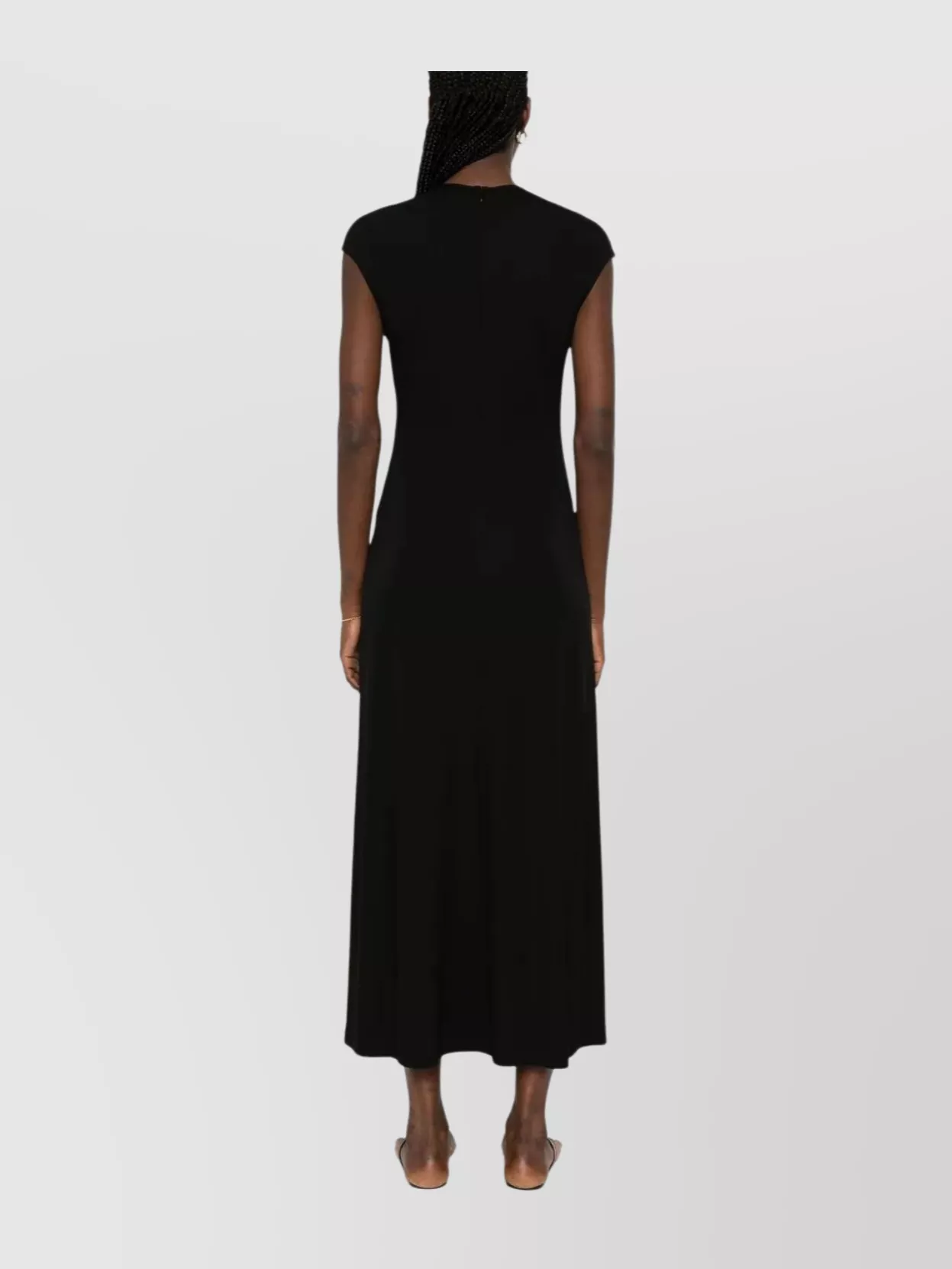Totême Everyday Jersey Midi Dress With Belted Waist