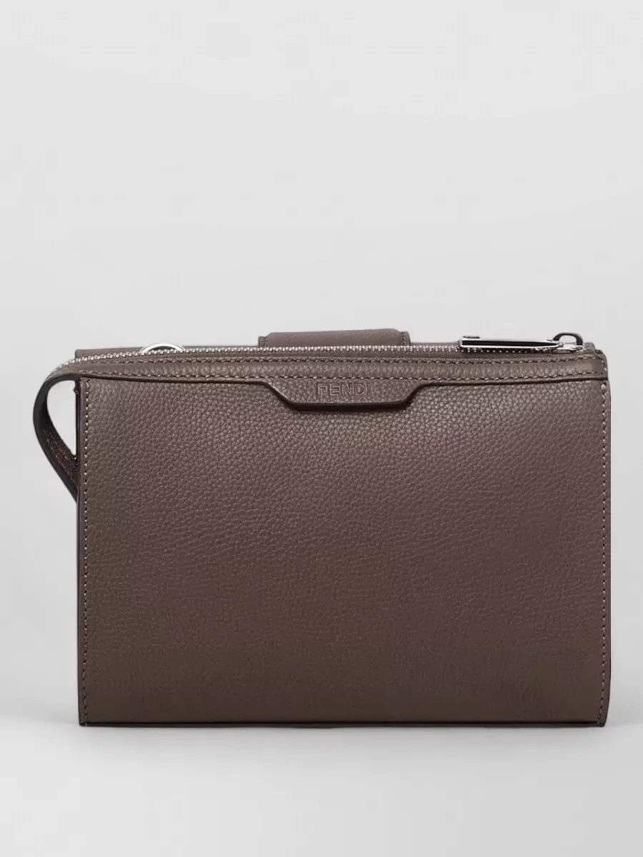 Fendi Baguette Leather Shoulder Bag