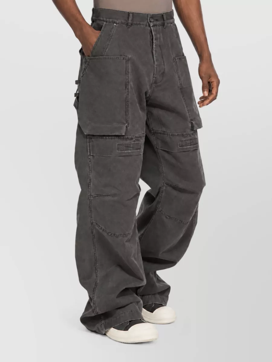 Rick Owens Cotton Cargo Trousers