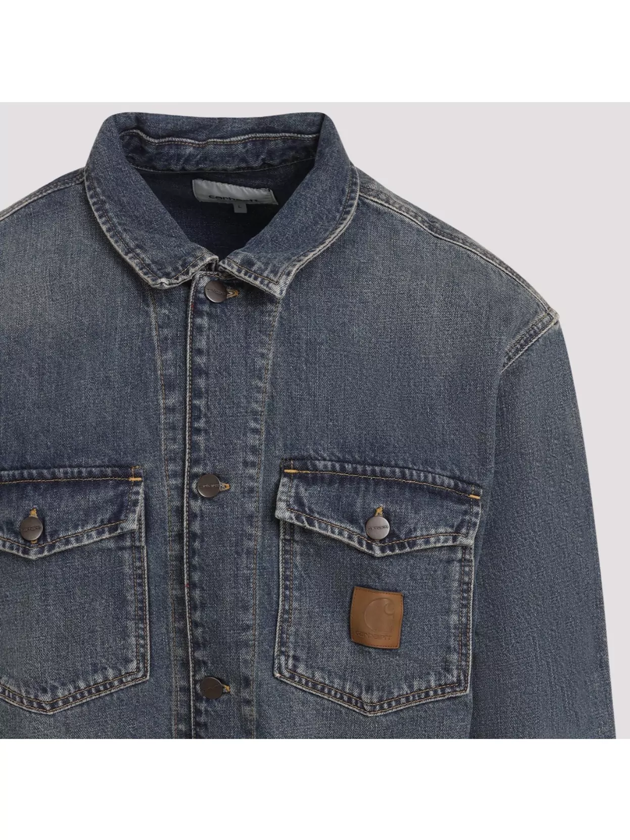 Carhartt Work In Progress Lincoln Denim Shirt Jacket In Blue