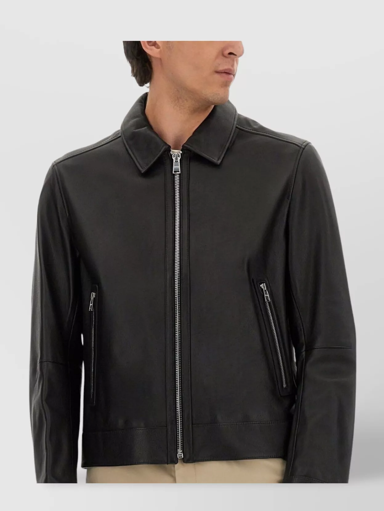 Boss Structured Collared Front Pockets Long Sleeves