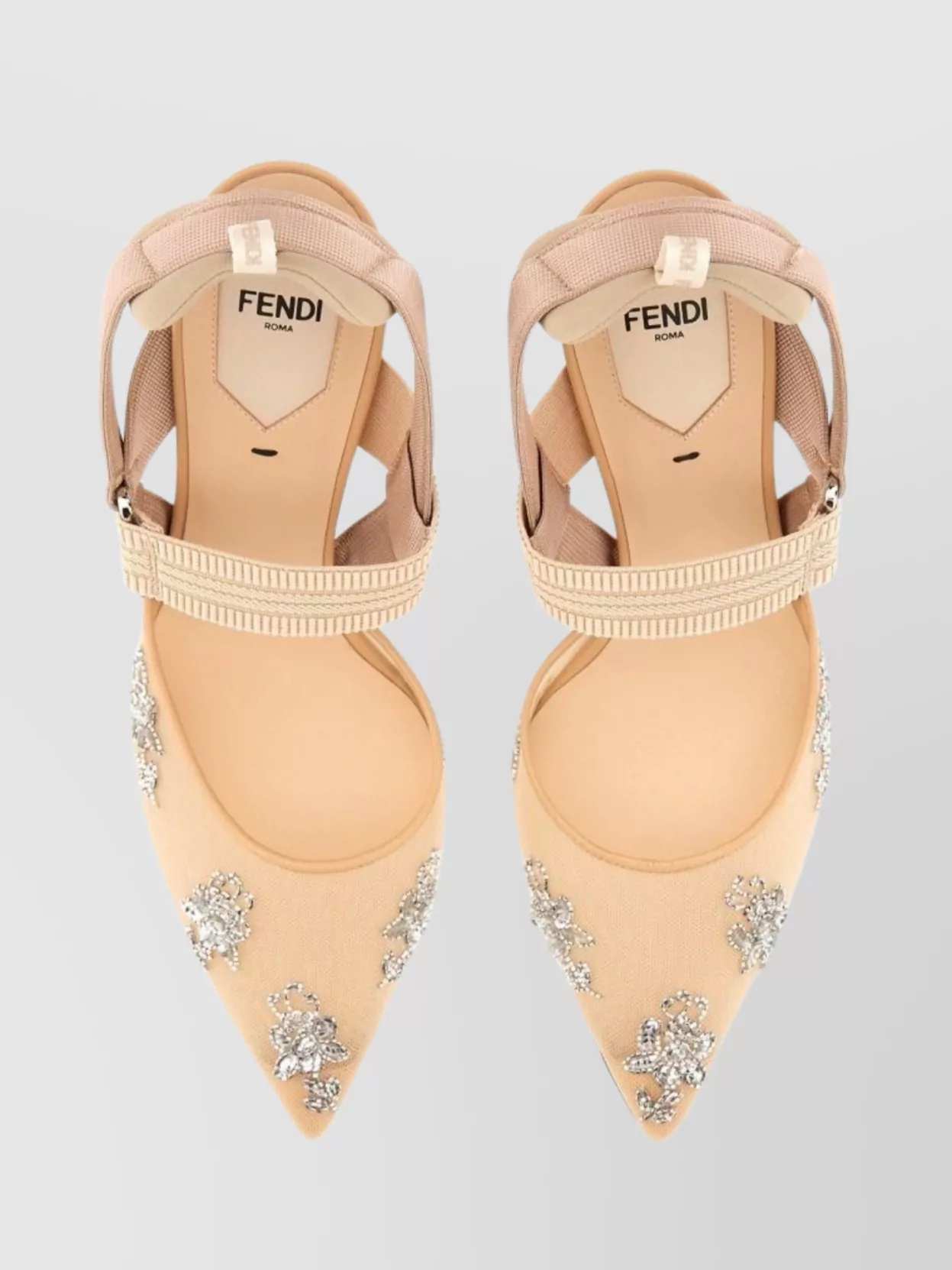 Fendi Hummingbird Lite Mesh Embellished Pumps