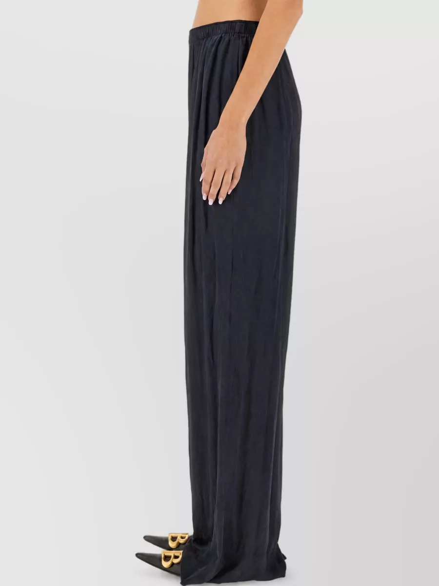 Balenciaga Silk Wide-Leg Trousers