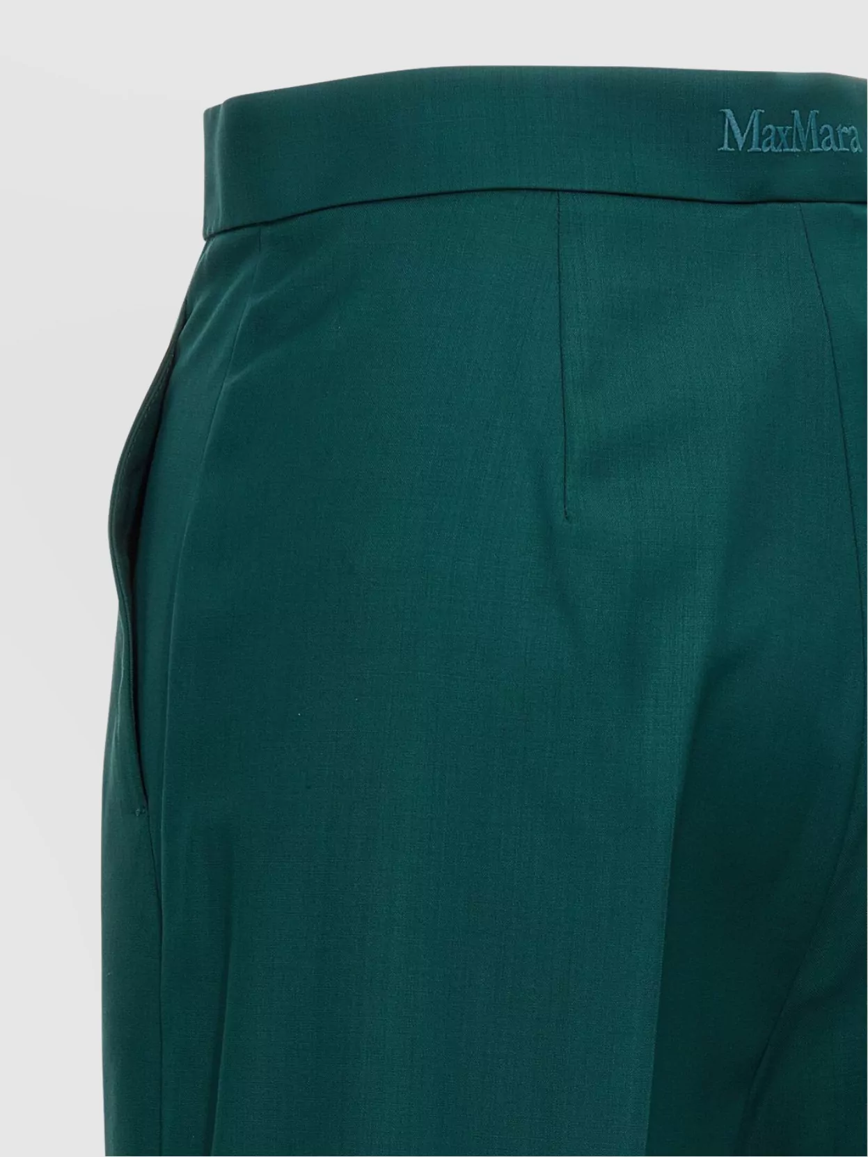 Max Mara High Waist Wide-leg Trousers With Belt Loops In Multi