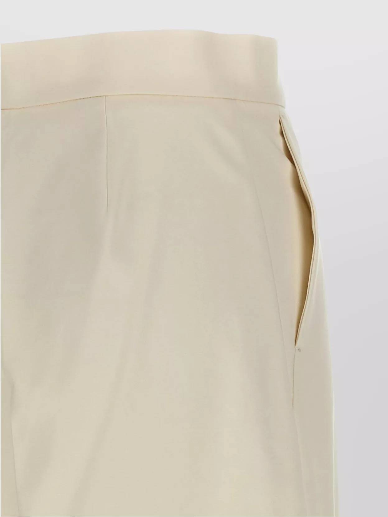 Max Mara Wide Leg High Waist Trousers With Pleated Front In Multi