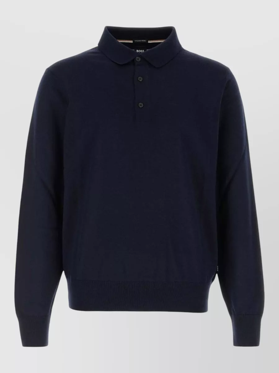 Boss wool polo shirt
