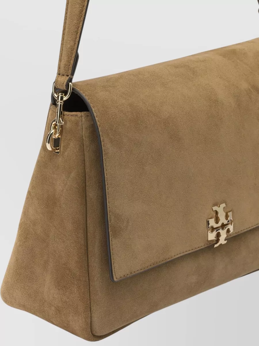 Tory Burch Charlie Suede Leather Shoulder Bag