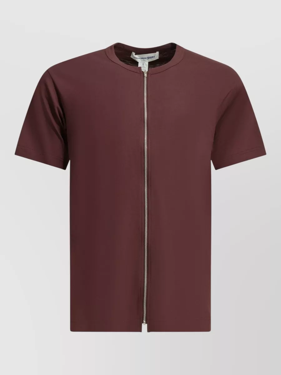 Comme des Garçons Zip crew neck t-shirt