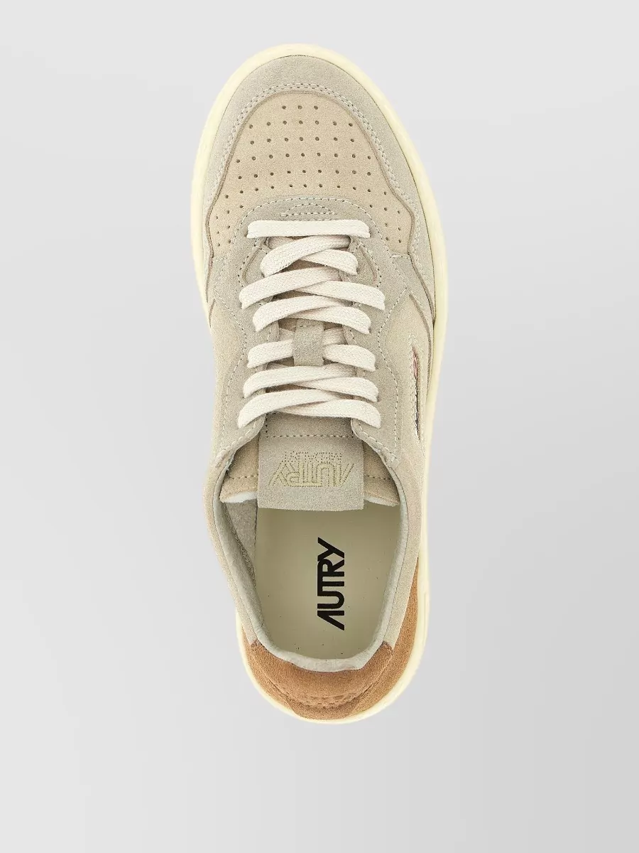 Autry Suede Leather Low-Top Sneakers