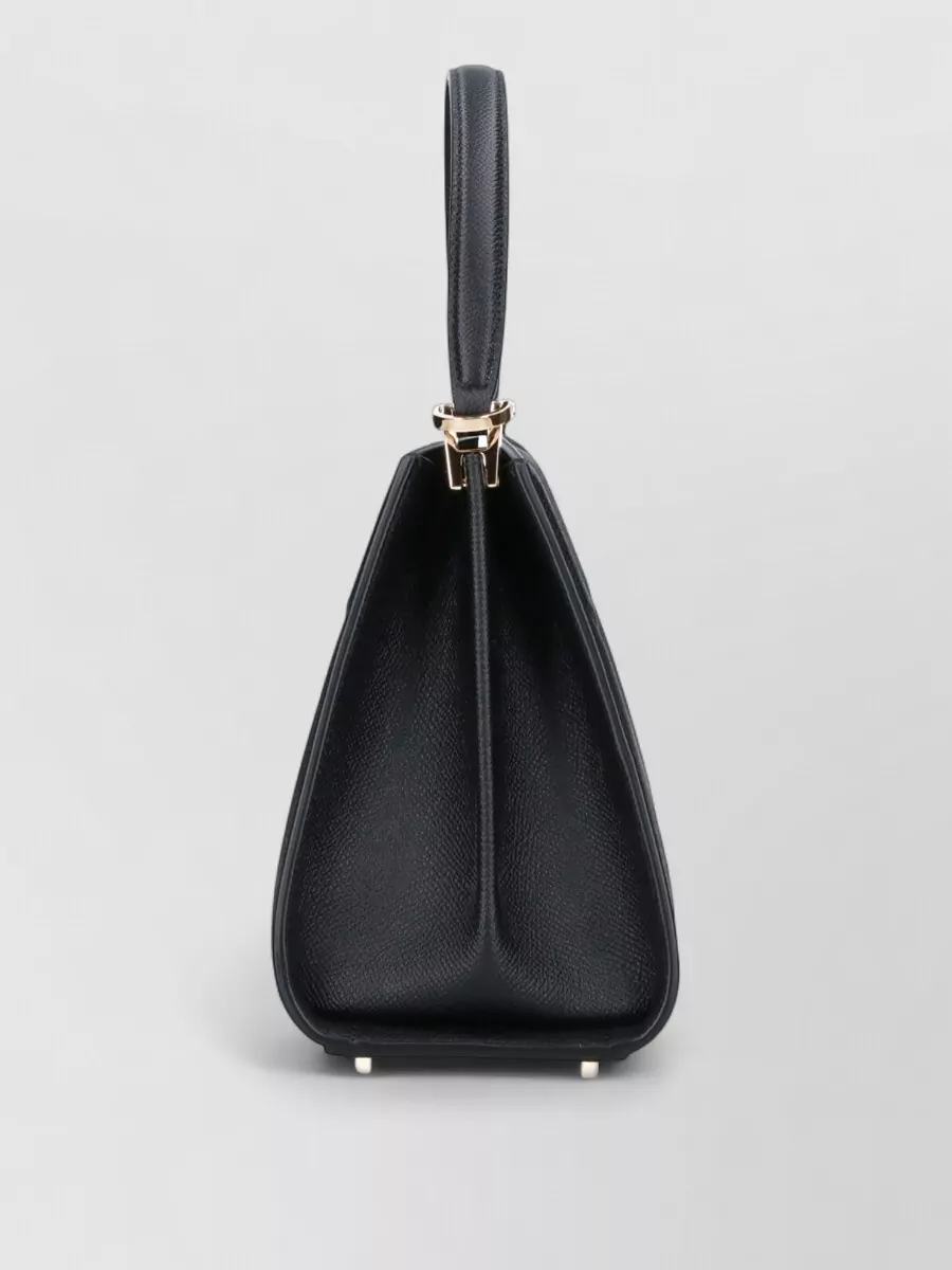 Ferragamo Shoulder Bag Gold Tone Hardware Top Handle