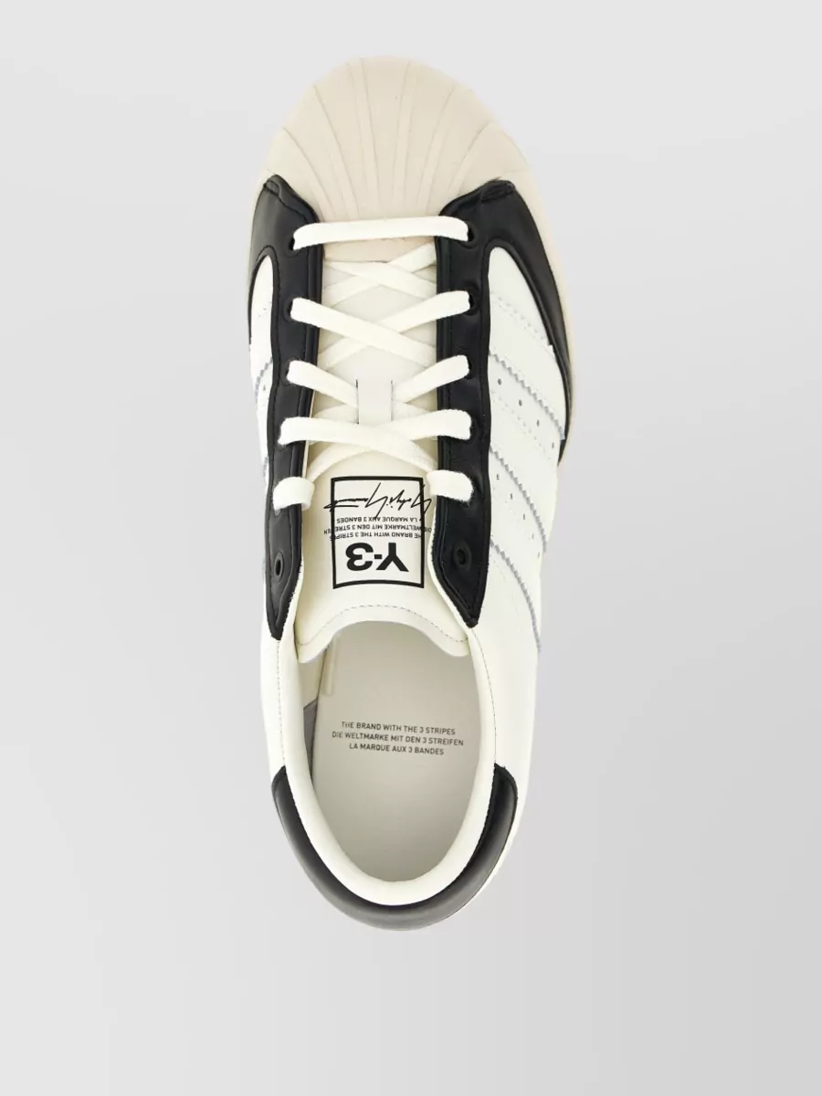 Y-3 Leather Superstar 3G Low-Top Sneakers