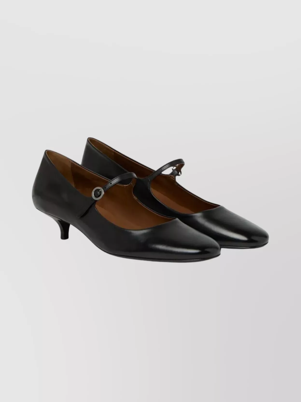 Marsèll Kitten Heel Round Toe Pumps With Buckle