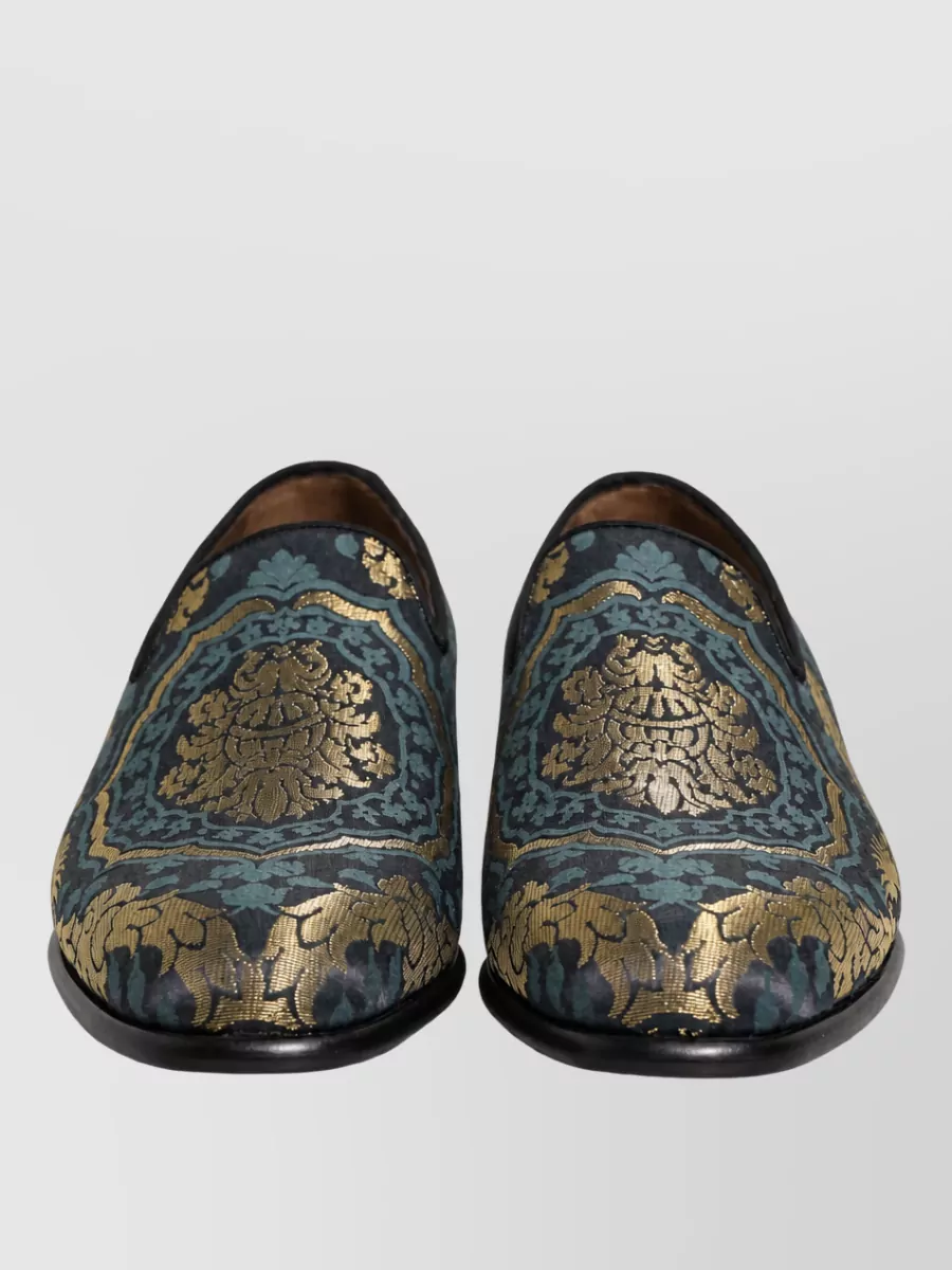 Dolce&Gabbana Floral Brocade Monk Shoes