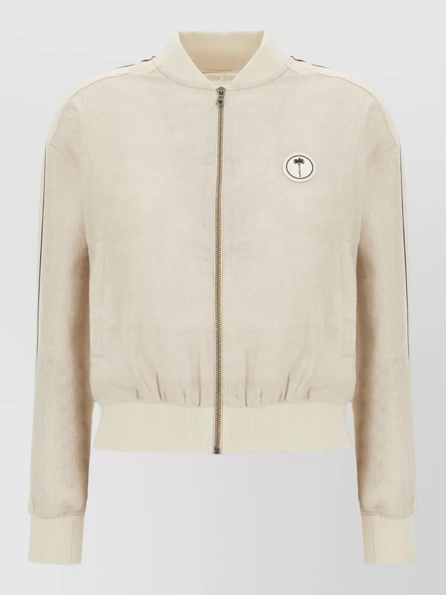 Palm Angels linen bomber jacket