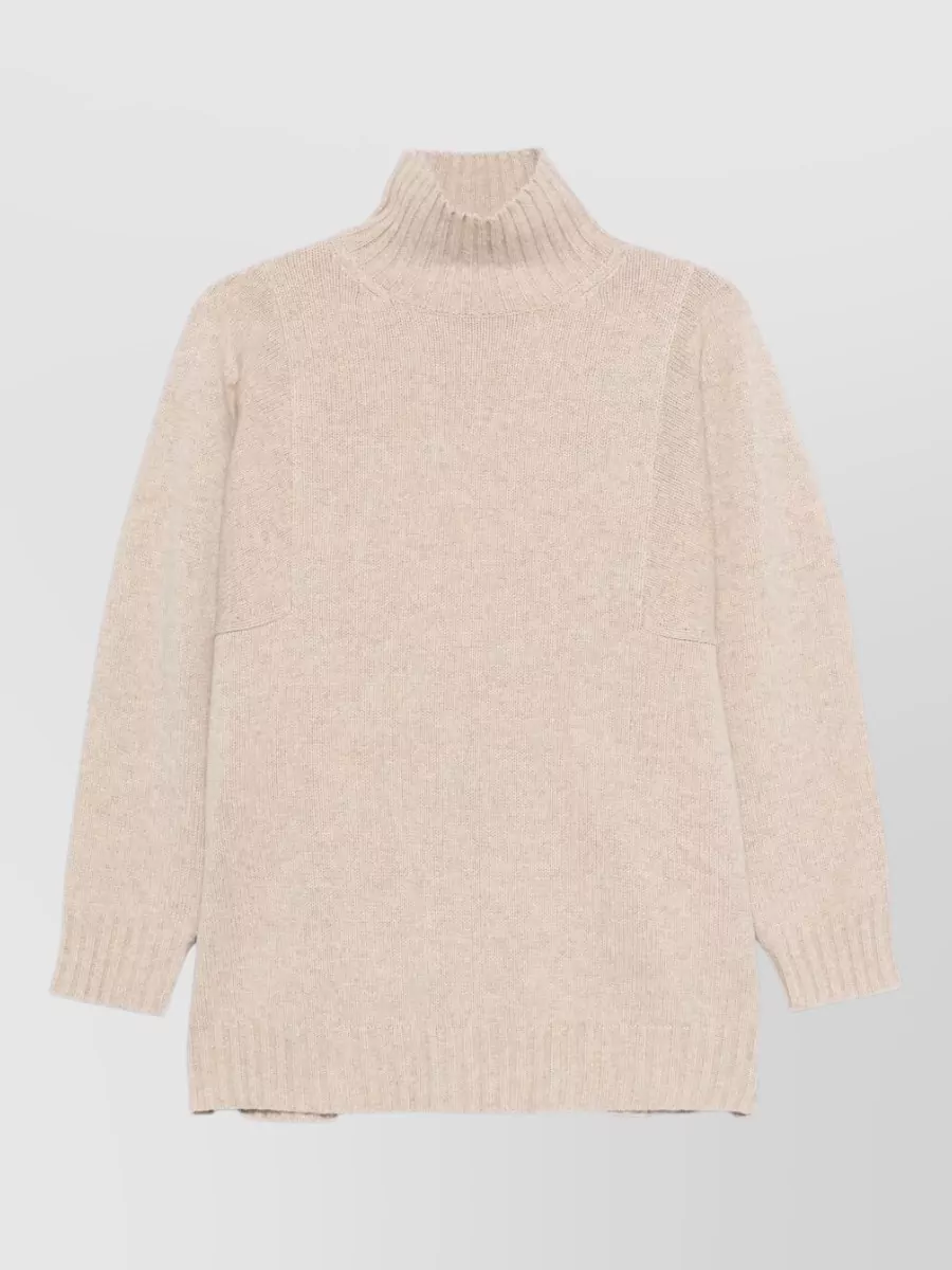 Max Mara Ribbed cashmere turtleneck sweater