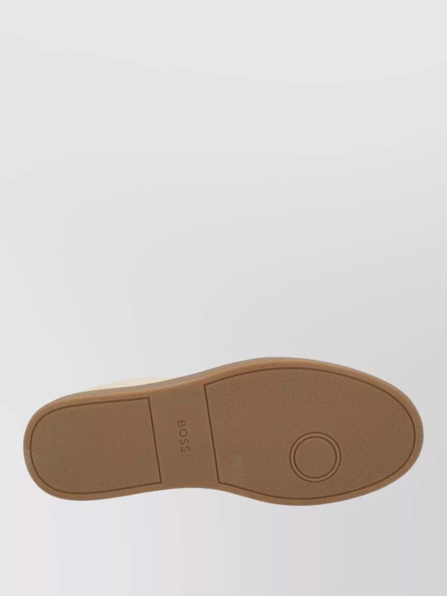 Boss Leather Low-Top Sneakers