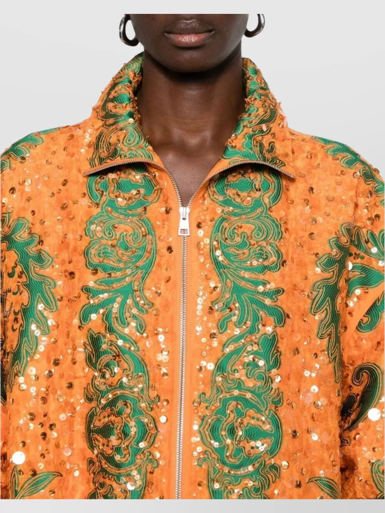 Etro Woman's Floral Sequin Embellished Jacket