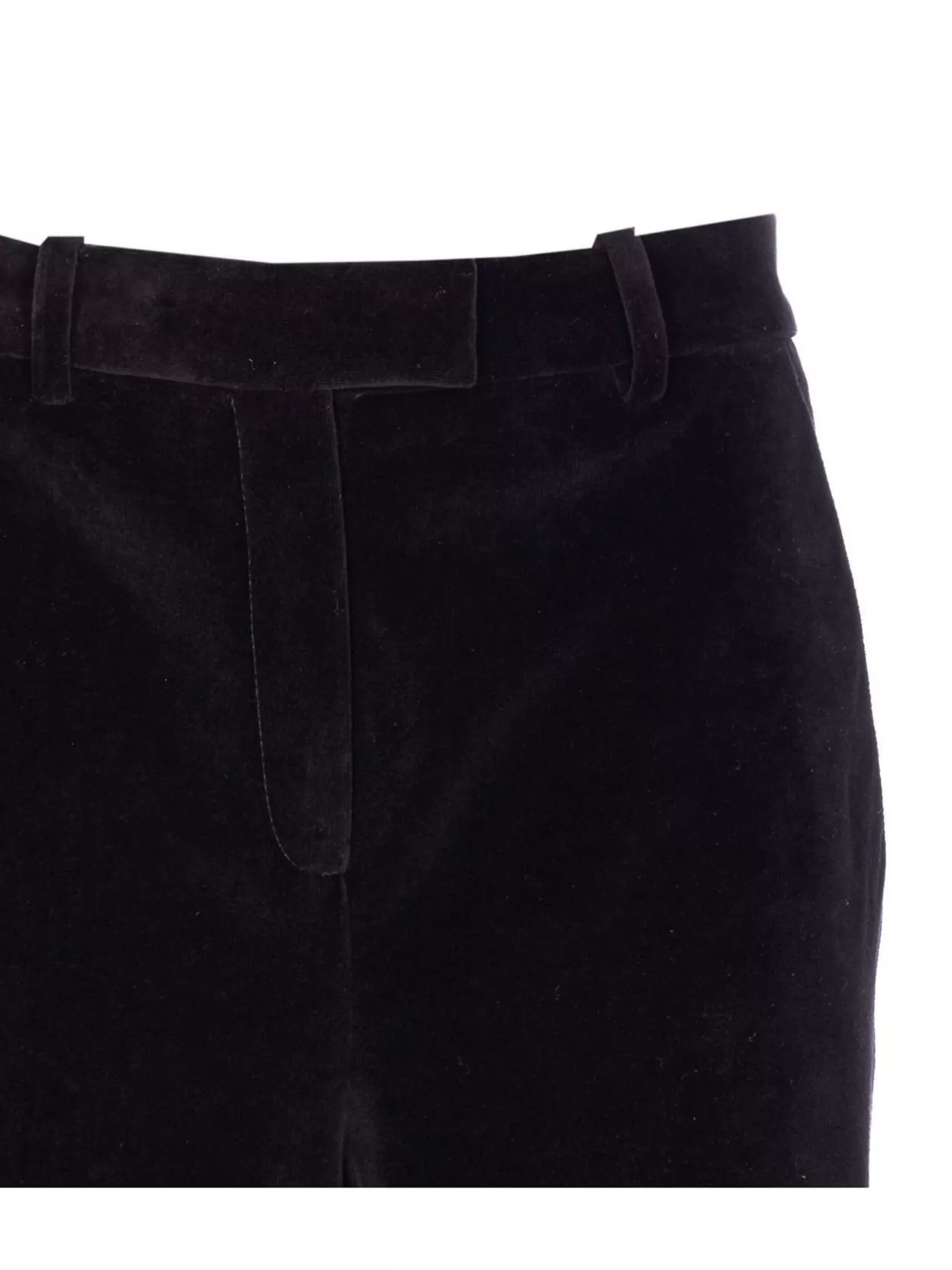 Circolo 1901 Velvet Wide Leg Trousers With Belt Loops