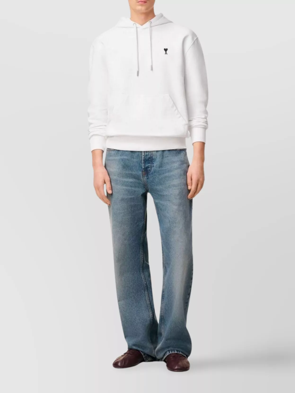 Ami Alexandre Mattiussi Long-sleeved Hooded Sweatshirt