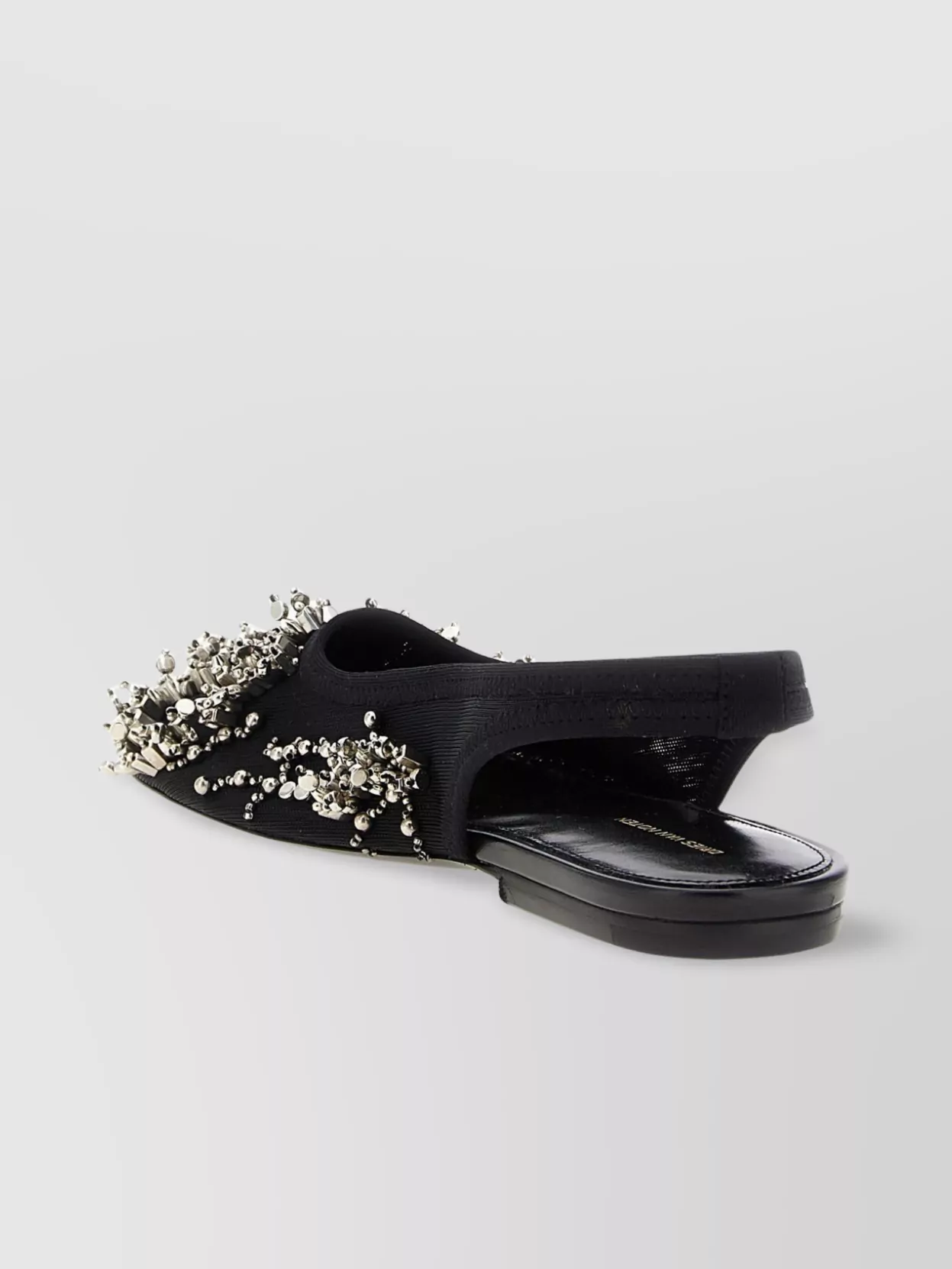 Dries Van Noten Beaded slingback with embellished open back