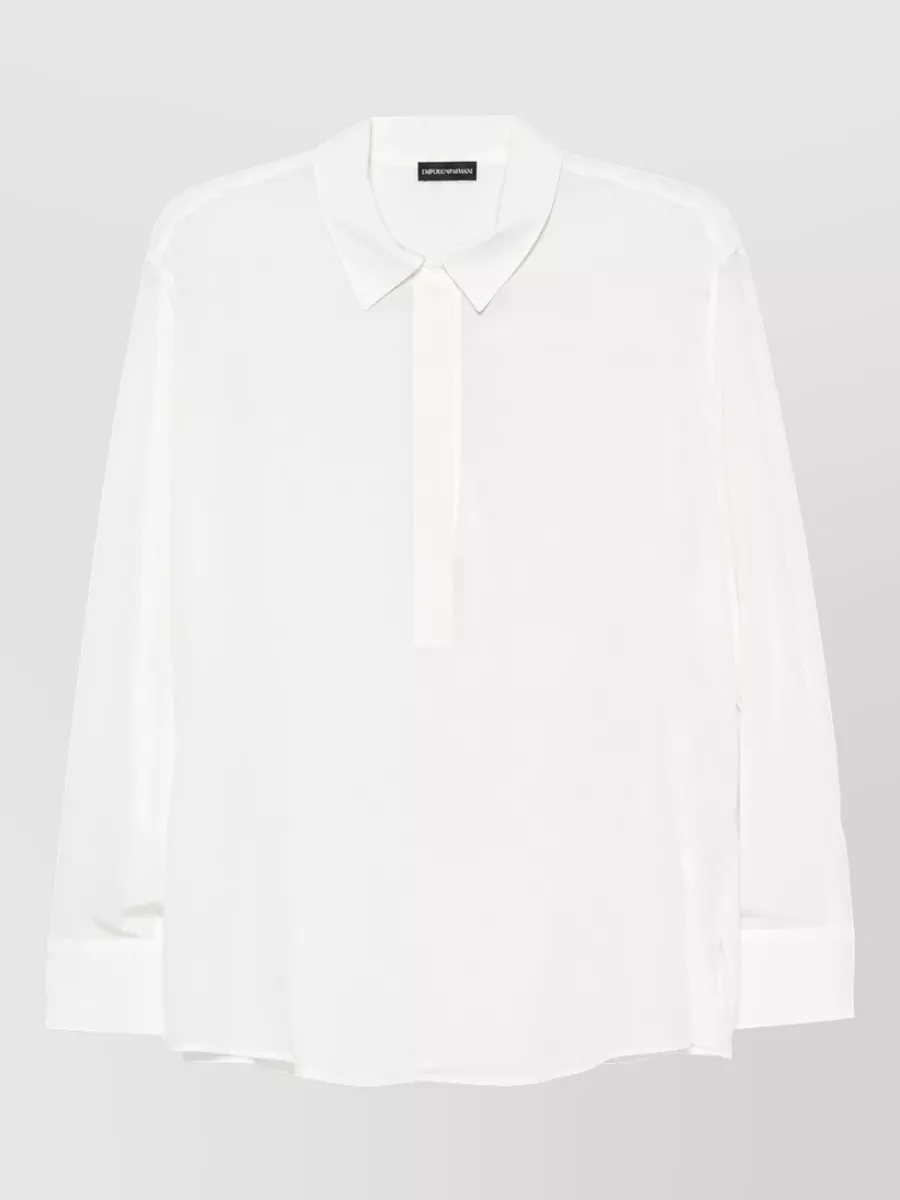 Emporio Armani silk long-sleeve shirt