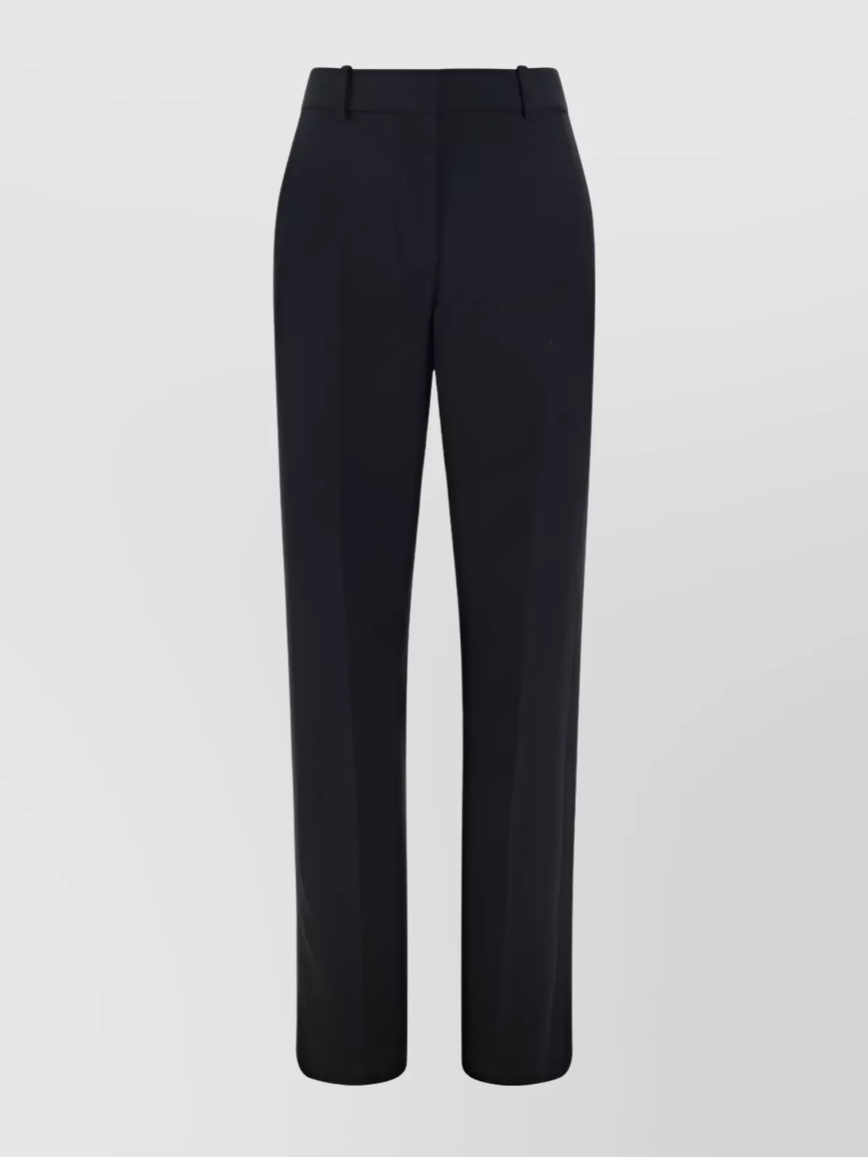 The Row High Waist Wool Trousers In Black