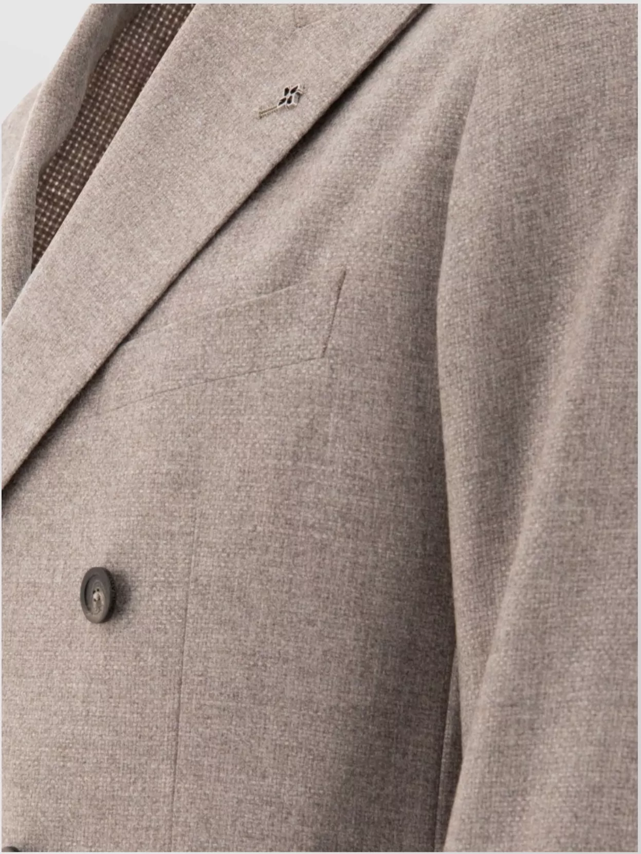 Tagliatore Wool Blend Blazer Double-breasted Lapel Pockets