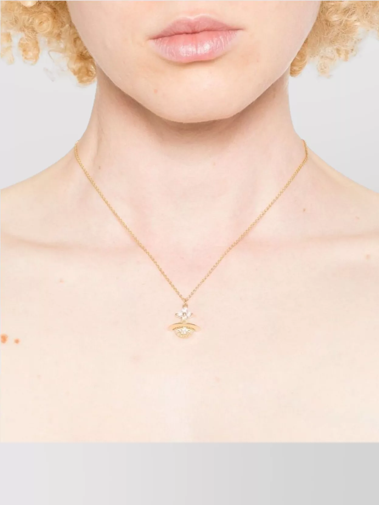 Vivienne Westwood Crystal Chain Pendant Necklaces