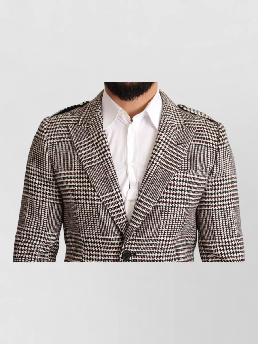 Dolce&Gabbana Checked Single Breasted Coat