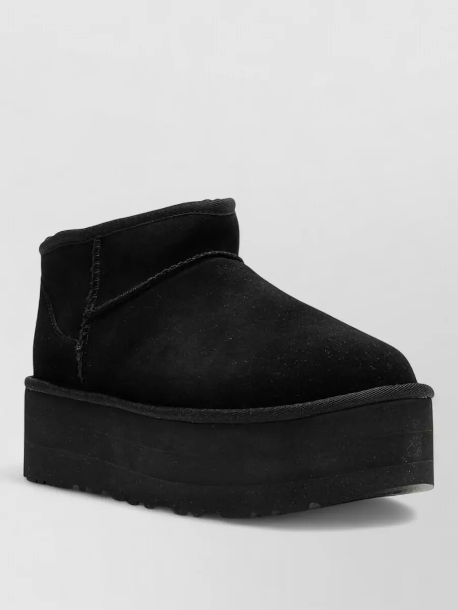 Ugg leather classic ultra mini platform ankle boots