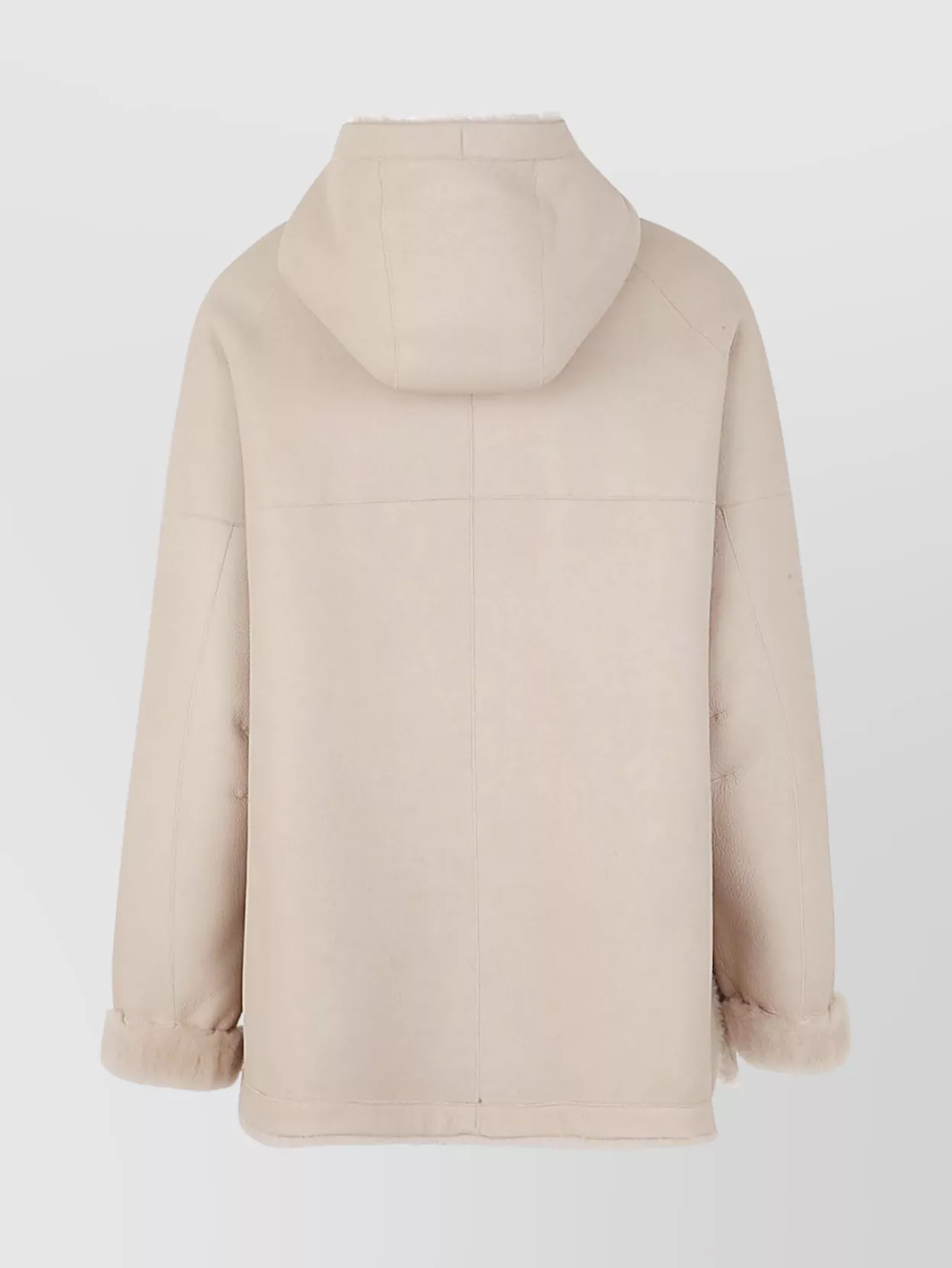 Blancha Shearling Jacket Hood Side Pockets
