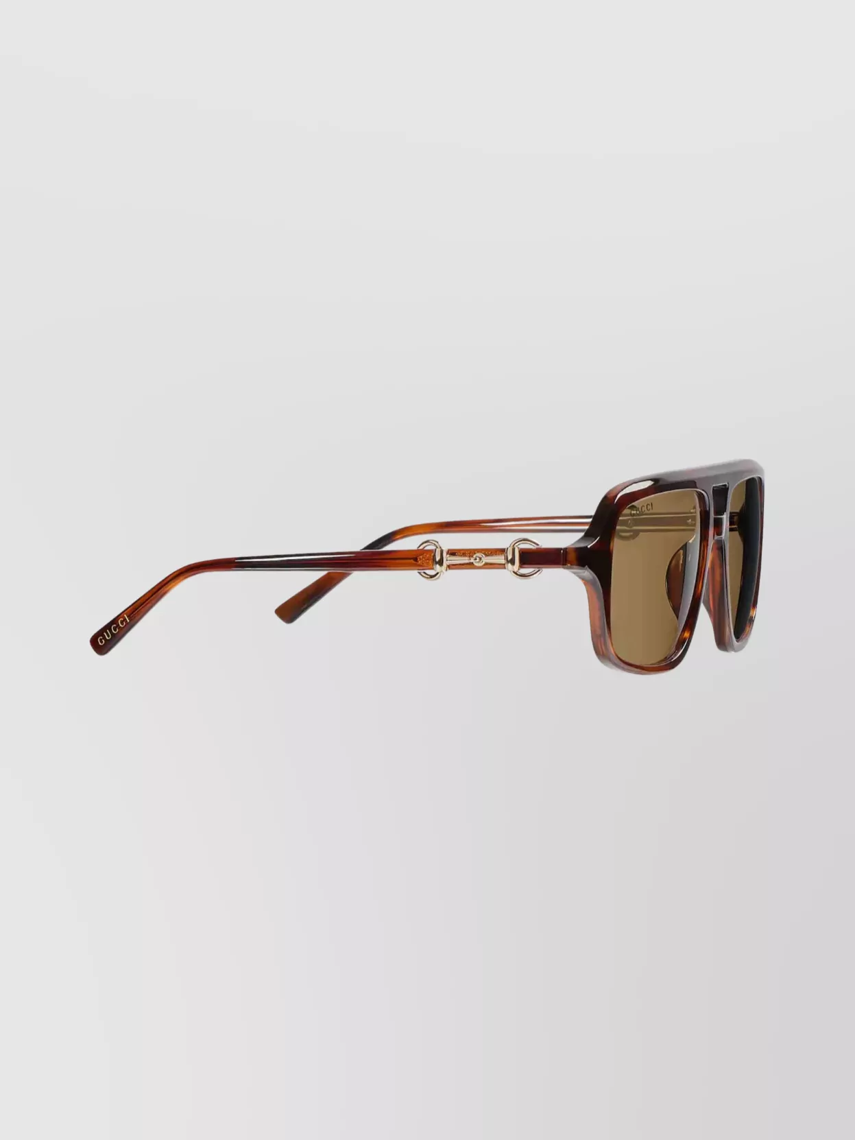 Gucci Navigator Frame Sunglasses Horsebit Detail