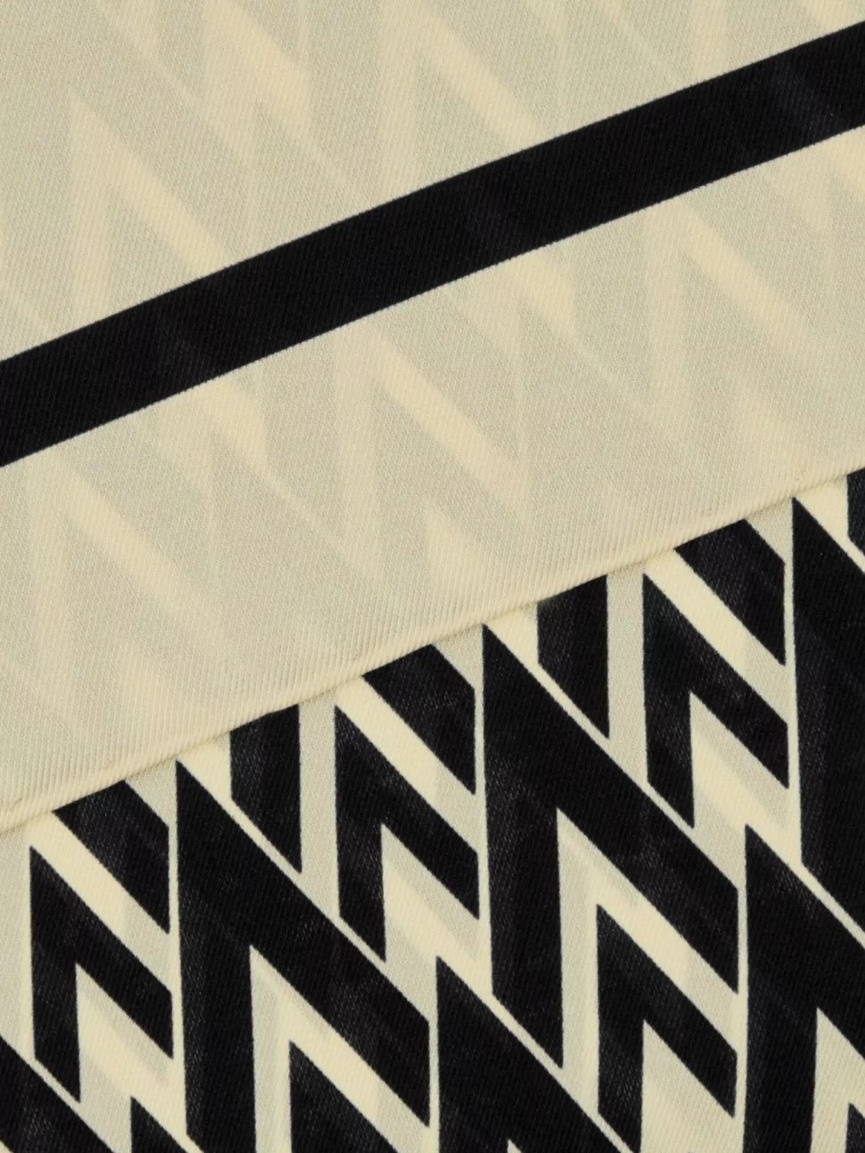 Valentino Garavani Chevron Pattern Silk Foulard With Soft Texture