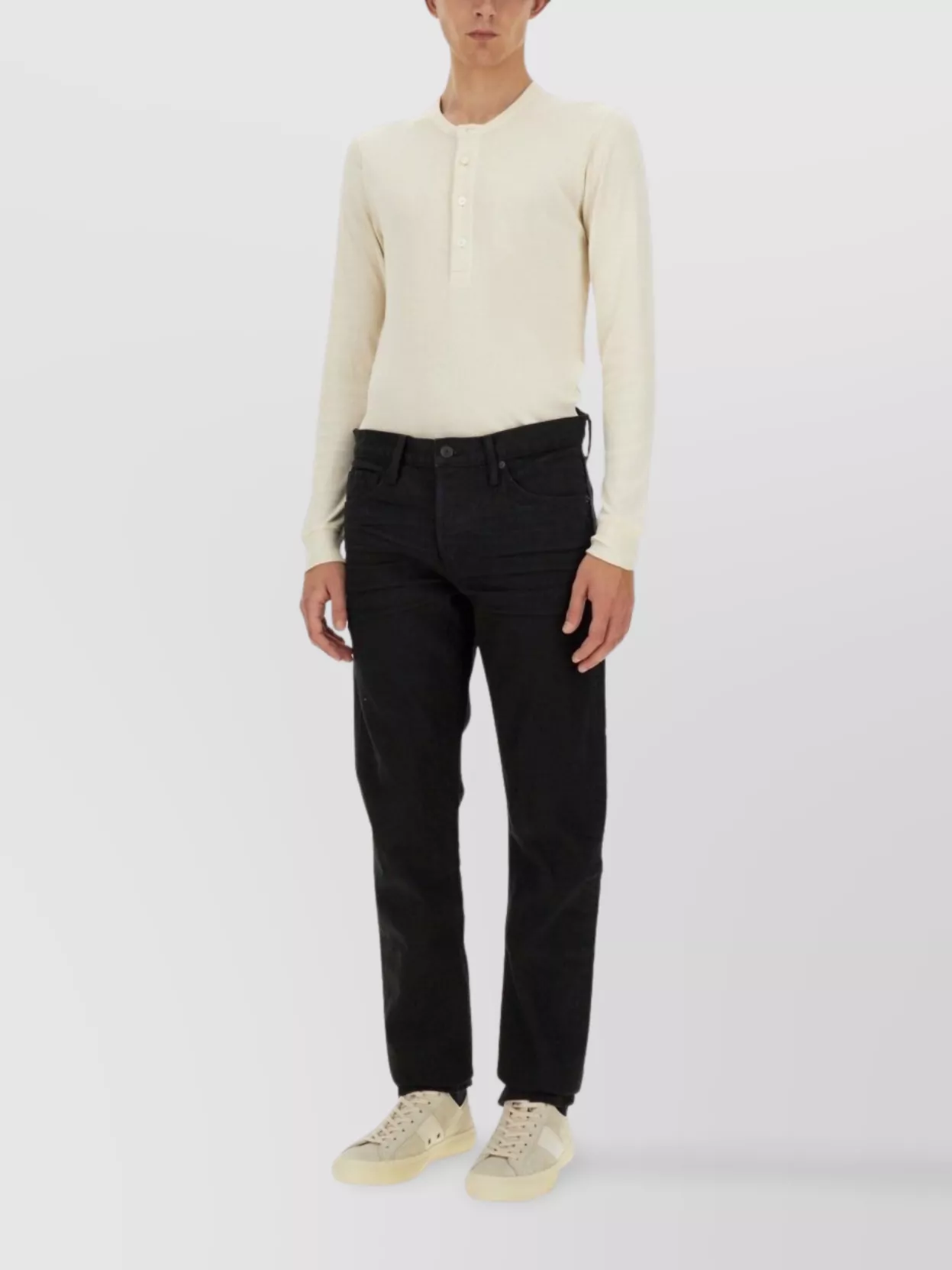 Tom Ford Straight Leg Denim Jeans With Belt Loops