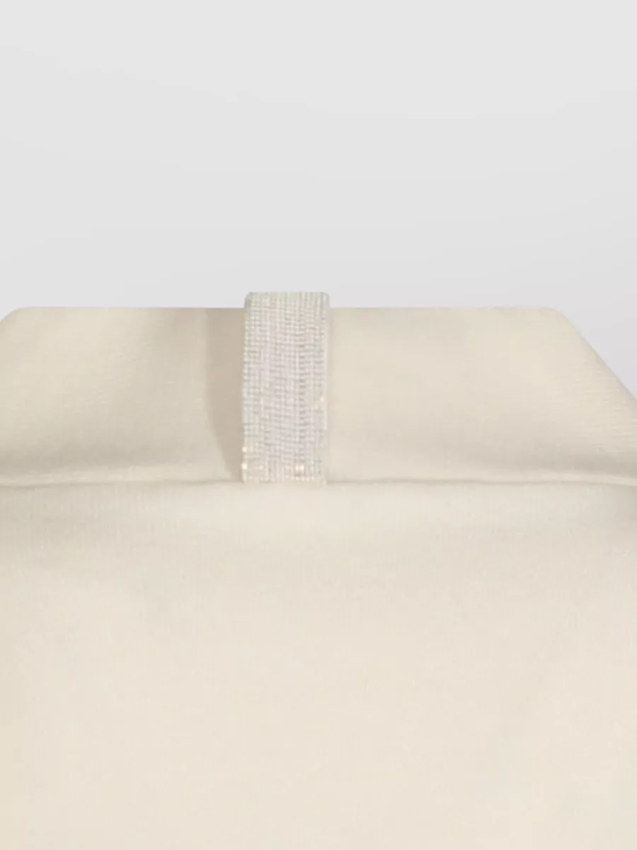 Fabiana Filippi Crewneck Knit Long Sleeves Ribbed Buttons Collar