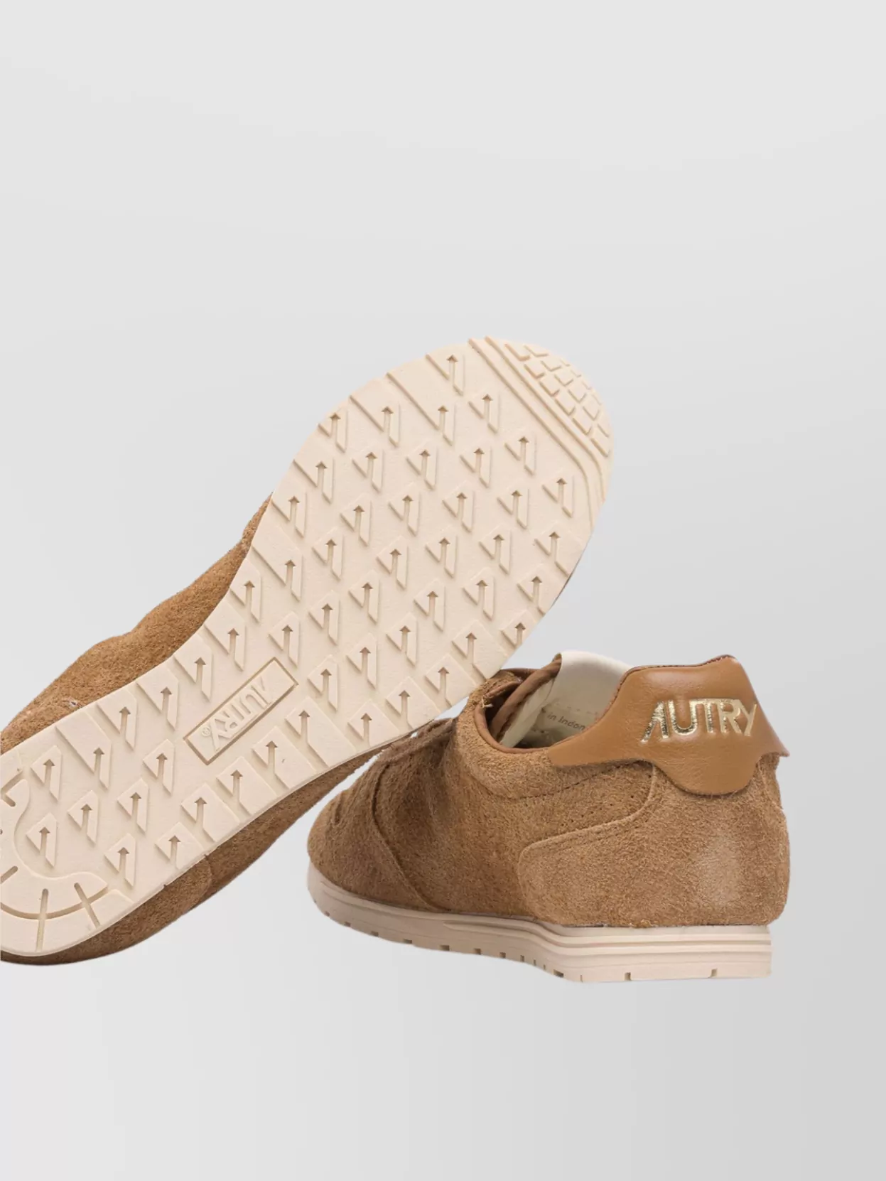 Autry 'windspin Low' Brown Sneaker With Logo On The Side And On The Heel In Brown