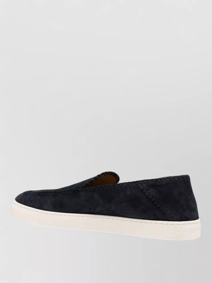 Giorgio Armani Leather Slip-On Loafers