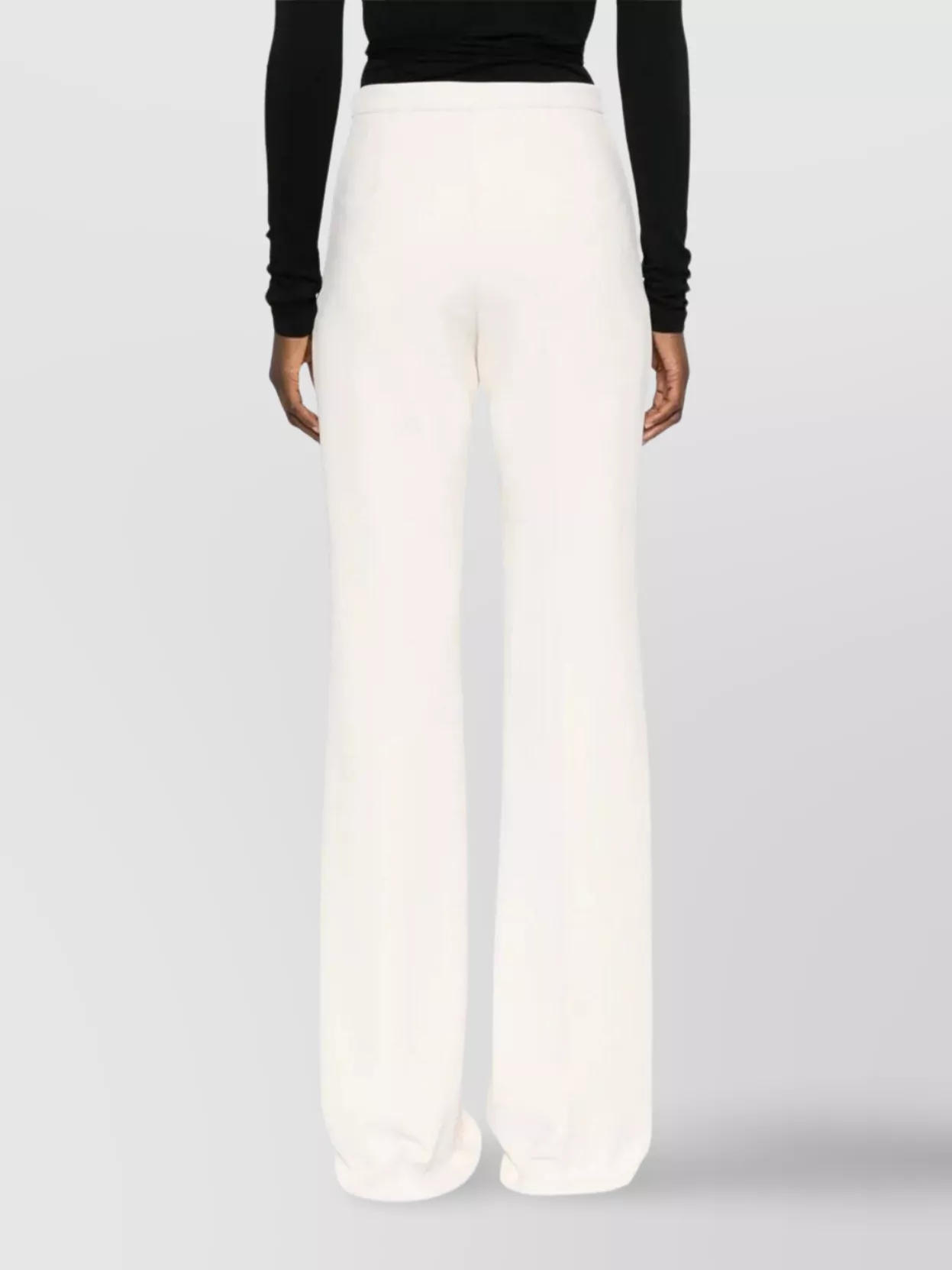Elisabetta Franchi High-Rise Wide-Leg Trousers Button Detailing