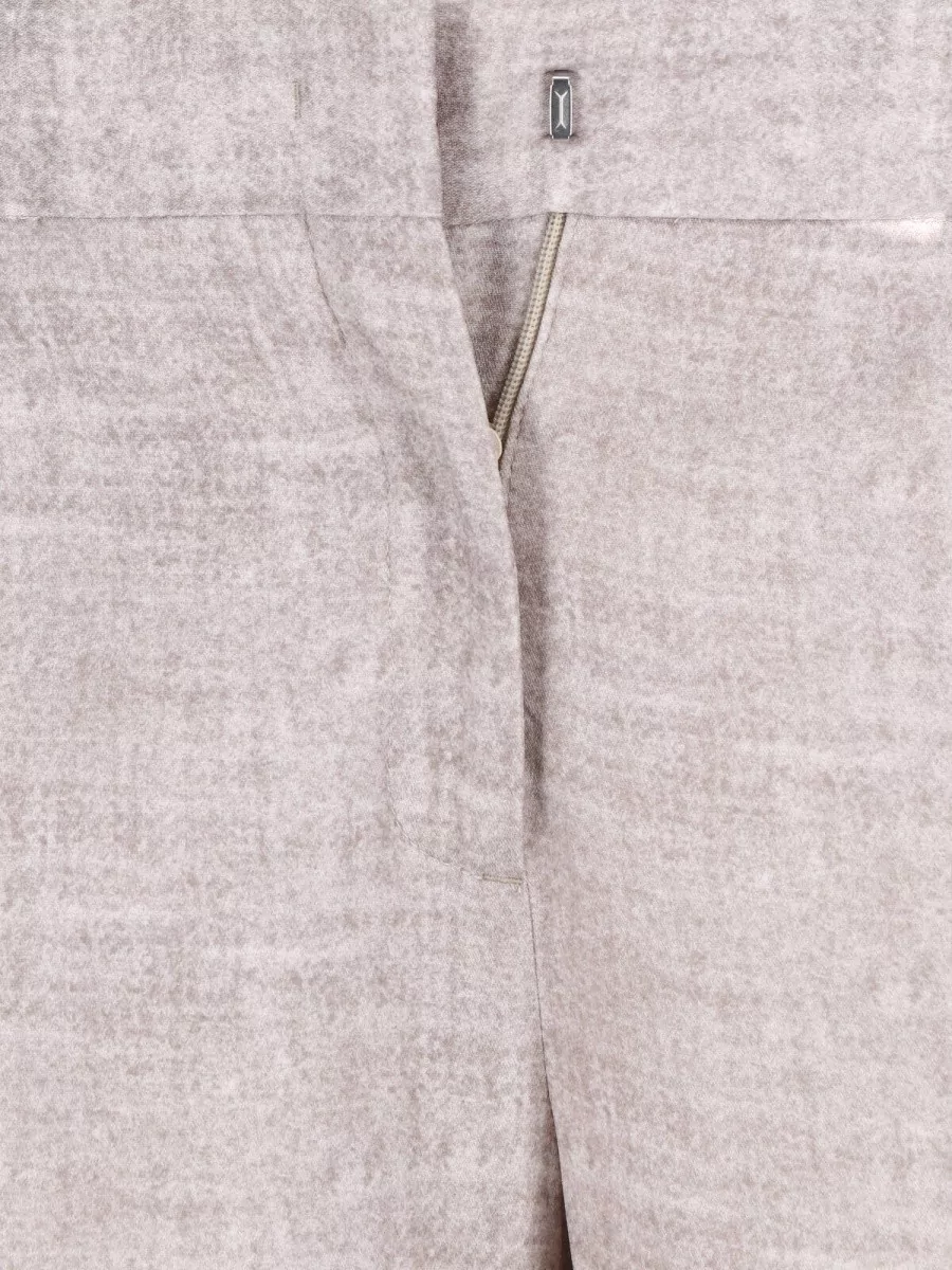 Ermanno Scervino High-Rise Pleated Wide-Leg Tailored Trousers
