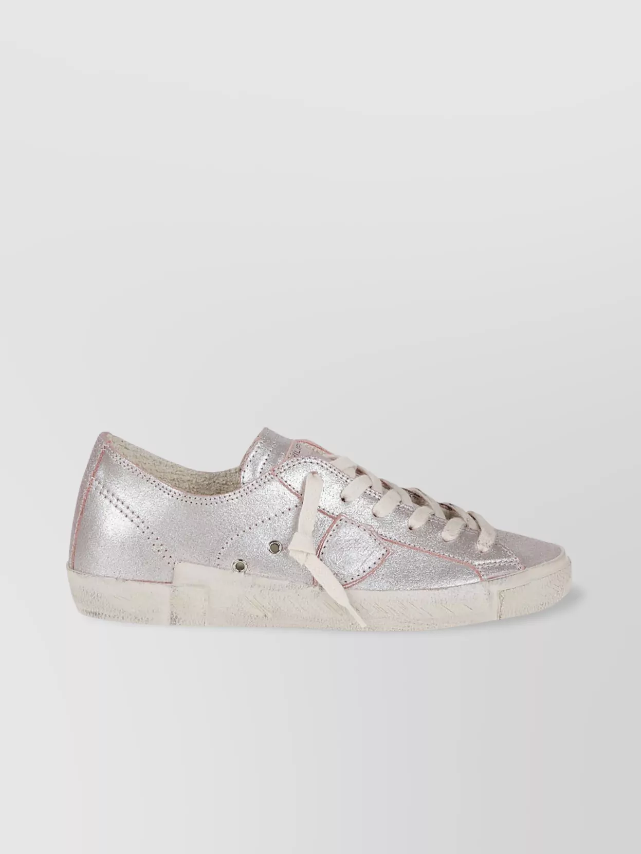Philippe Model Low Top Sneakers Metallic Finish