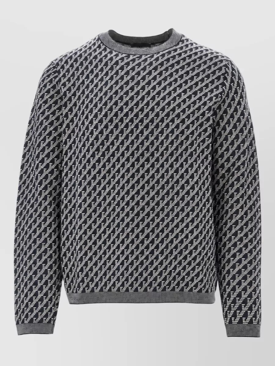 Emporio Armani virgin wool crewneck sweater