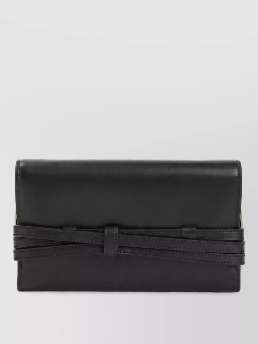 Moschino leather clutch bag